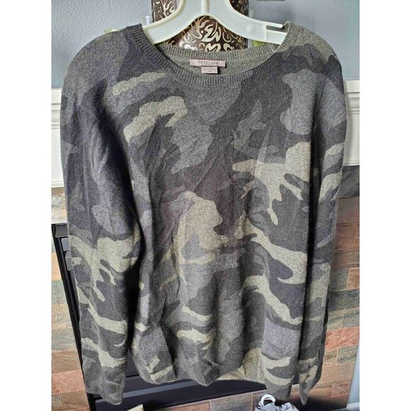 AMICALE​ Crewneck 100% Cashmere Sweater Medium - Picture 2 of 8